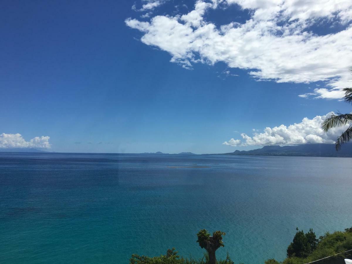 Studio Cozy Melissa Elegance - Guadeloupe , Le Gosier , Dampierre - Avec Pleine Vue Mer - Ocean A 180 Degres 외부 사진