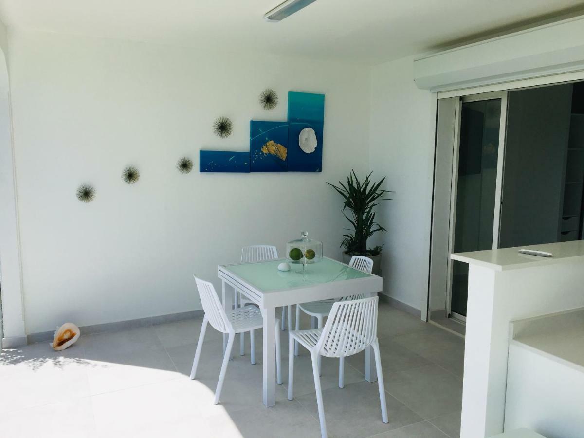Studio Cozy Melissa Elegance - Guadeloupe , Le Gosier , Dampierre - Avec Pleine Vue Mer - Ocean A 180 Degres 외부 사진