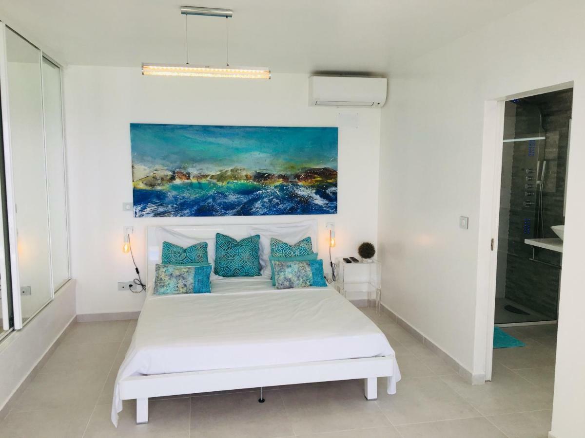 Studio Cozy Melissa Elegance - Guadeloupe , Le Gosier , Dampierre - Avec Pleine Vue Mer - Ocean A 180 Degres 외부 사진