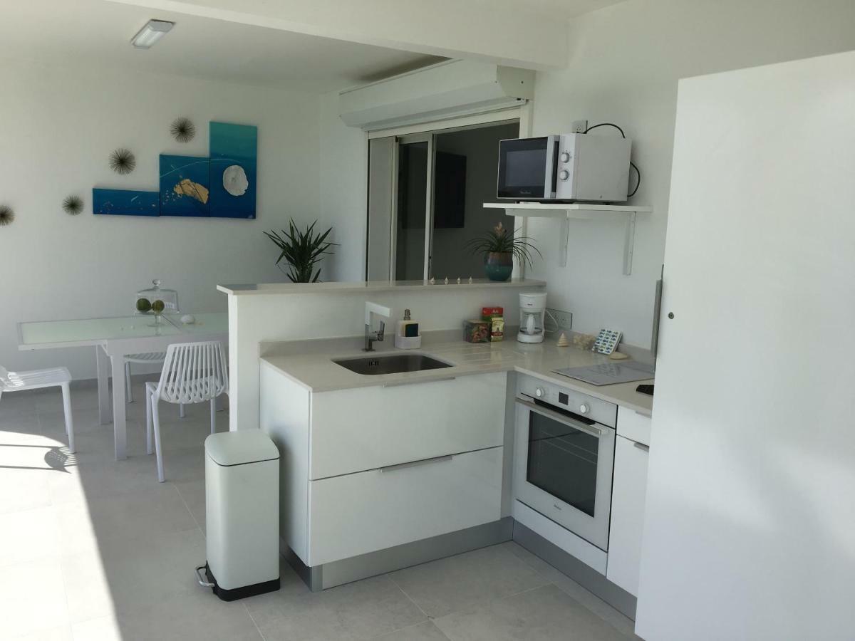 Studio Cozy Melissa Elegance - Guadeloupe , Le Gosier , Dampierre - Avec Pleine Vue Mer - Ocean A 180 Degres 외부 사진